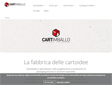 Tablet Screenshot of cartimballo.it